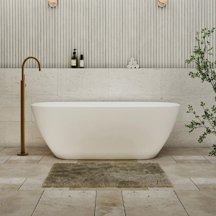 Cassa Design Rec Slimline Freestanding Bath-Matte White - Ideal Bathroom CentreBT-RE1500M1500mm