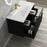 Otti Marlo 750mm Wall Hung Vanity Matte Black - Ideal Bathroom CentreMA750B3Freestanding On LegsCeramic Top