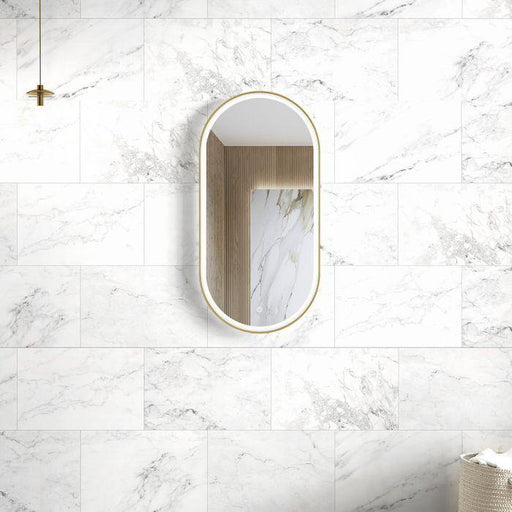 Otti Noosa Metal Framed LED Mirror Brushed Gold - Ideal Bathroom CentreLED-MF9045G