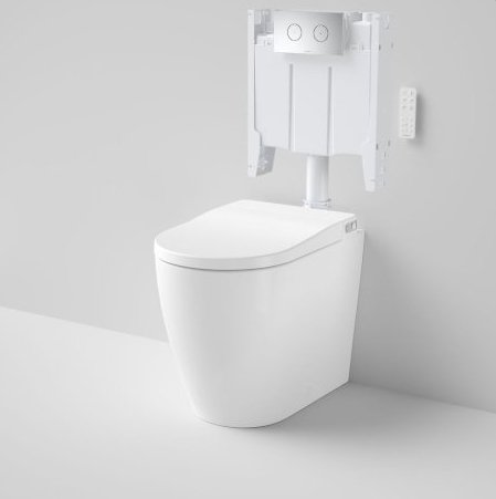 URBANE II BIDET CLEANFLUSH® INVISI SERIES II® WALL FACED TOILET SUITE (WITH GERMGARD®) 848610W - Ideal Bathroom Centre848610W