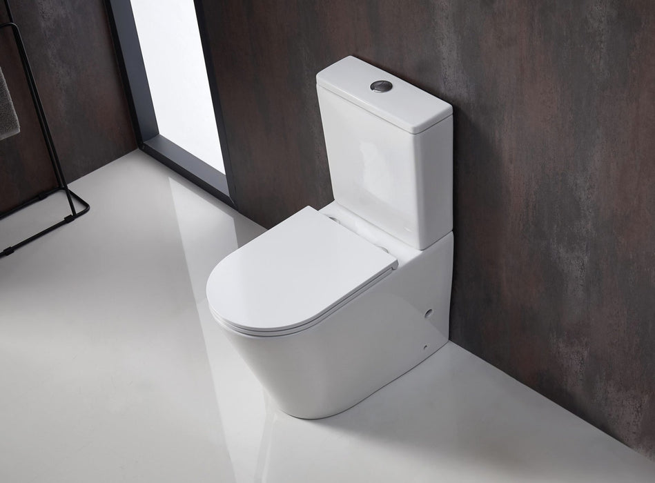 UNI Mercio Berlin Back to Wall Toilet Suite with Rimless Tornado (Quite Flush Tech@), MATT WHITE - Ideal Bathroom CentreBP-T3MW