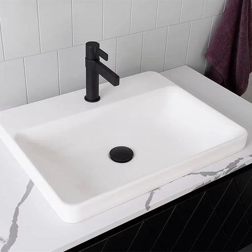 ADP Courage Solid Surface Semi Inset Basin - Ideal Bathroom CentreTOPTCOU5543-TSMatte White
