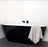 ADP Day Dream 1700 Freestanding Bath Black & White - Ideal Bathroom CentreDAYDBATH1700B