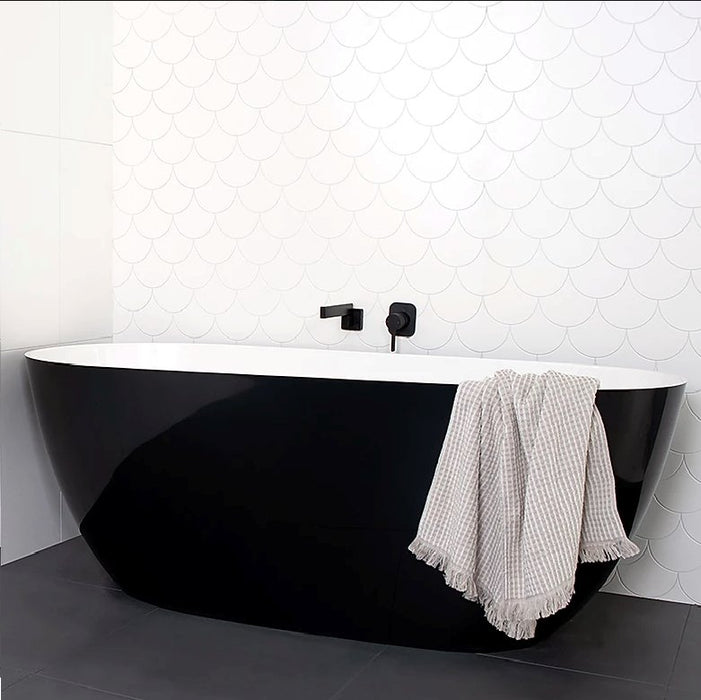 ADP Day Dream 1700 Freestanding Bath Black & White - Ideal Bathroom CentreDAYDBATH1700B