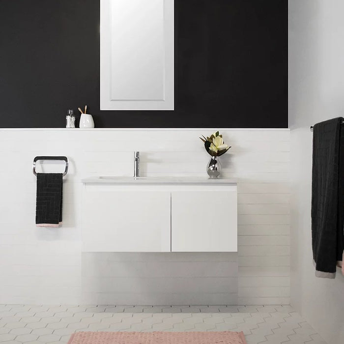 ADP Emporia 900mm Vanity - Ideal Bathroom CentreEMSL0900WHL/RSlim Wall Hung