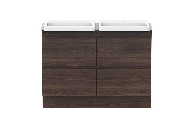 ADP Emporia All-Drawer Semi-Recessed Vanity - Ideal Bathroom CentreEMPSA1200WHD1200mmFreestandingDouble Bowl Basin