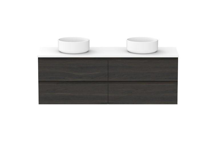 ADP Emporia All Drawer Vanity - Ideal Bathroom CentreEMA1500WHD1500mmWall HungDouble Bowl Basin