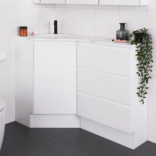 ADP Emporia Corner Vanity - Ideal Bathroom CentreEMPCDT06X6WKCCP600 x 600 Centre Bowl