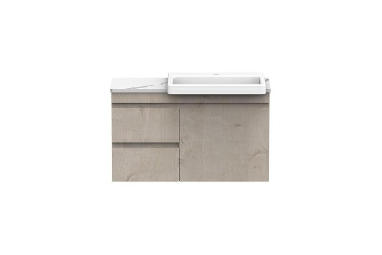 ADP Emporia Semi-Recessed Vanity - Ideal Bathroom CentreEMSRTW0900WHR900mmTwin Wall HungRight Hand Basin