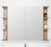 ADP Glacier 1050mm Shaving Cabinet - Ideal Bathroom CentreGSC10580L/RWith 3 Shelves