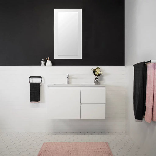 ADP Glacier Quartz Ensuite 900mm Vanity - Ideal Bathroom CentreGQETW900WHTwin Wall Hung