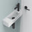 ADP Halo Solid Surface Wall Hung Basin - Ideal Bathroom CentreTOPSHAL45WGLTHGloss WhiteLeft Tap Hole