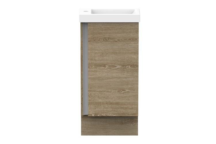 ADP Hide 400mm Small Space Vanity - Ideal Bathroom CentreHID0400WKWHTFreestanding (Detachable Kickboard)Gloss White