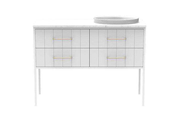 ADP Ivy All Drawer Freestanding Vanity - Ideal Bathroom CentreIVYFAW1200FMRCP1200mmSingle Right Hand Basin