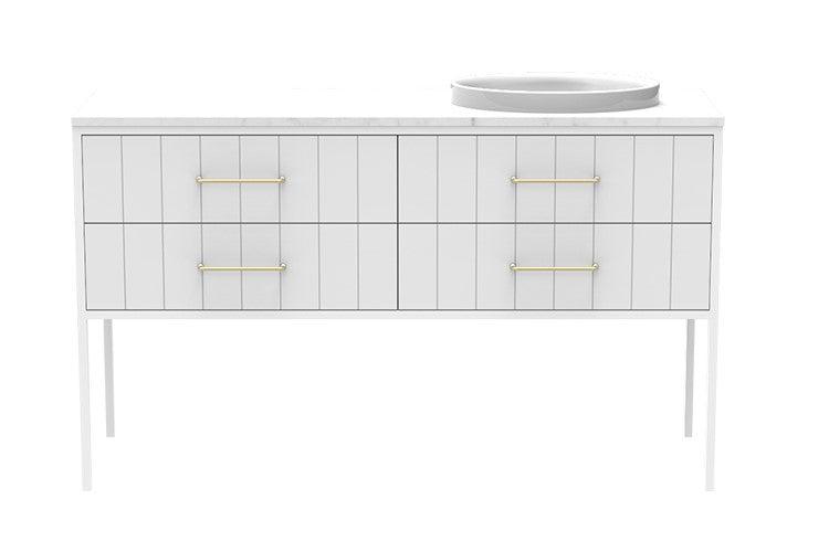 ADP Ivy All Drawer Freestanding Vanity - Ideal Bathroom CentreIVYFAW1500FMRCP1500mmSingle Right Hand Basin