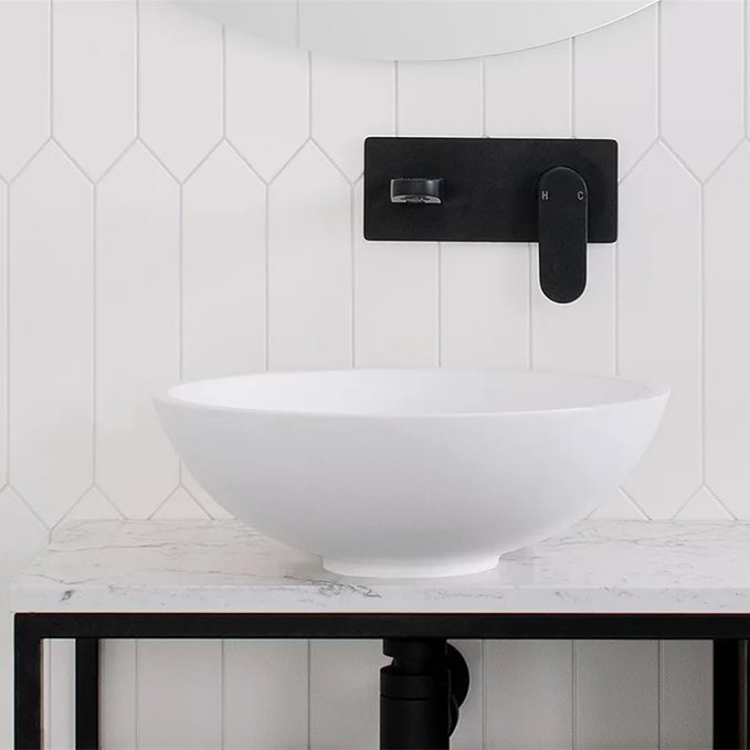 ADP Karma Solid Surface Above Counter Basin - Ideal Bathroom CentreTOPTKAR412-TSMatte White