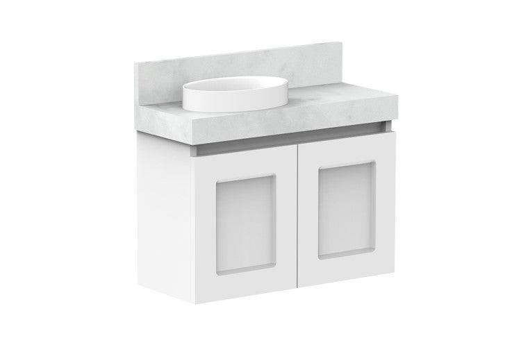 ADP London Mini Wall Hung Vanity - Ideal Bathroom CentreTLDM600WHMWL600mm Left Hand BasinMatte White