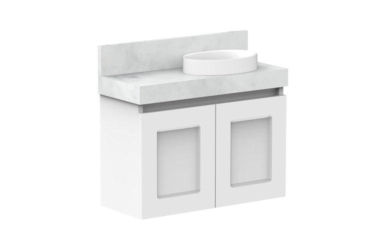 ADP London Mini Wall Hung Vanity - Ideal Bathroom CentreTLDM600WHMWR600mm Right Hand BasinMatte White
