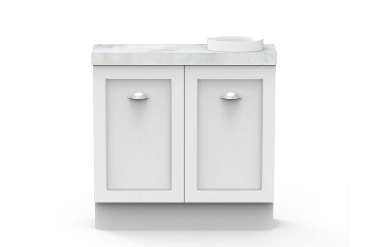 ADP Madison Mini Small Space Vanity - Ideal Bathroom CentreMADM0900WKRG900mmGloss WhiteRight Hand Bowl
