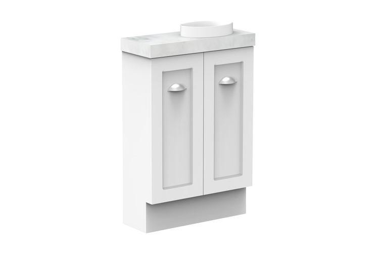 ADP Madison Mini Small Space Vanity - Ideal Bathroom CentreMADM0600WKRM600mmMatte WhiteRight Hand Bowl