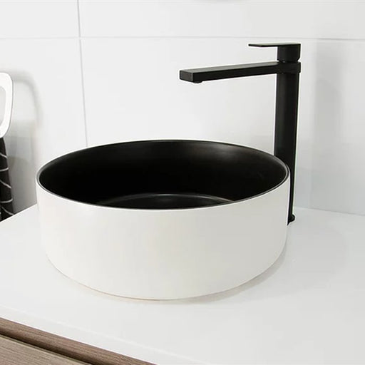 ADP Margot Duo Ceramic Above Counter Basin - Ideal Bathroom CentreTOPCMAR360WBMatte White & Matte Black