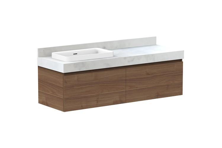 ADP Mayfair All Drawer Wall Hung Vanity - Ideal Bathroom CentreMAYFAS1500WHLCP1500mmLeft Hand Basin