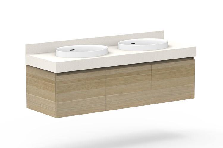 ADP Mayfair Wall Hung Vanity - Ideal Bathroom CentreMAYFDW1500WHDCP1500mmDouble Bowl Basin