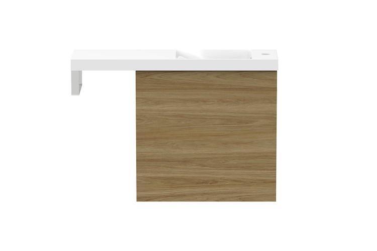 ADP Petite Rail Small Space Vanity - Ideal Bathroom CentrePETR8005WH800 Top / 550 CabinetWall Hung