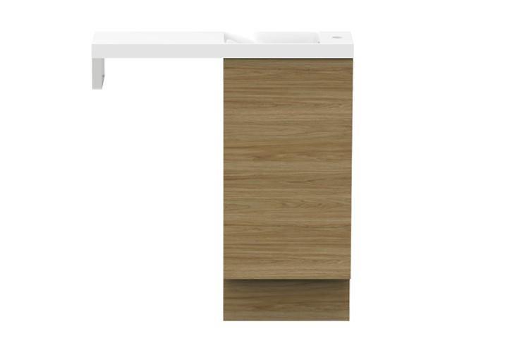 ADP Petite Rail Small Space Vanity - Ideal Bathroom CentrePETR8004WK800 Top / 400 CabinetFreestanding On Kickboard