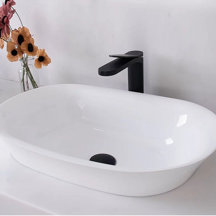 ADP Rise Solid Surface Semi Inset Basin - Ideal Bathroom CentreTOPPRIS5636WGGloss White