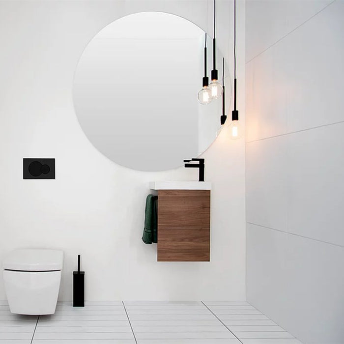 ADP Seek 400mm Small Space Vanity - Ideal Bathroom CentreSEE0400WHWHTBKGloss WhiteMatte Black