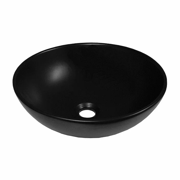 ADP Solar Ceramic Semi Inset Basin - Ideal Bathroom CentreTOPCSOLBKMatte Black