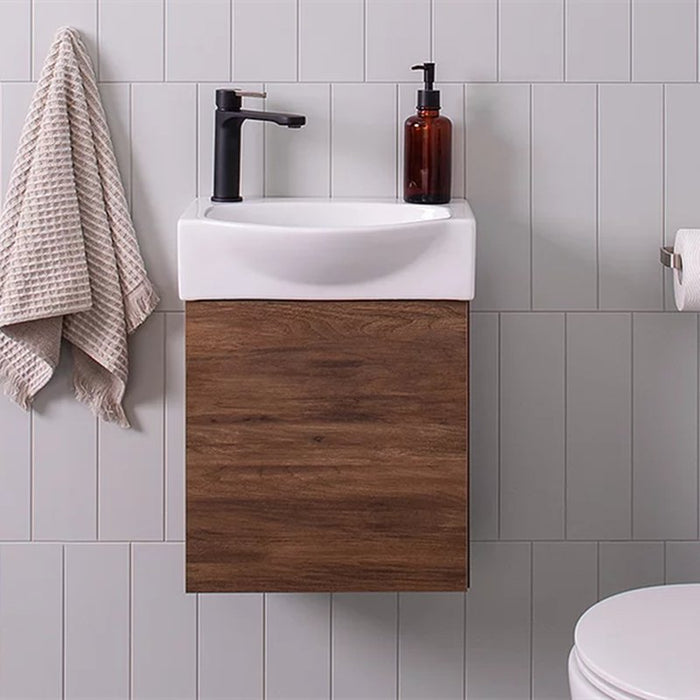ADP Tiny 400mm Semi Recessed Small Space Vanity - Ideal Bathroom CentreTINSR0400WHWall hung
