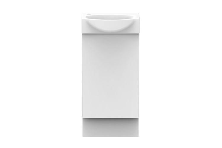 ADP Tiny 400mm Semi Recessed Small Space Vanity - Ideal Bathroom CentreTINSR0400WKFreestanding (Detachable Kickboard)