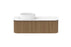 ADP Waverley Curved Wall Hung Vanity - Ideal Bathroom CentreWAVFAS1200WHLCP1200mmLeft Hand BasinPrime Oak
