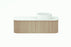 ADP Waverley Curved Wall Hung Vanity - Ideal Bathroom CentreWAVFAS1200WHRCP1200mmRight Hand BasinCoastal Oak