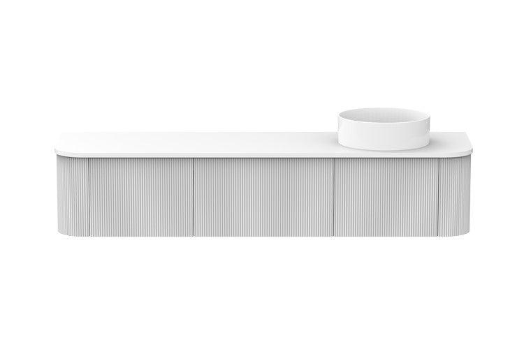 ADP Waverley Curved Wall Hung Vanity - Ideal Bathroom CentreWAVFAS1800WHRCP1800mmRight Hand BasinUltra White Matte