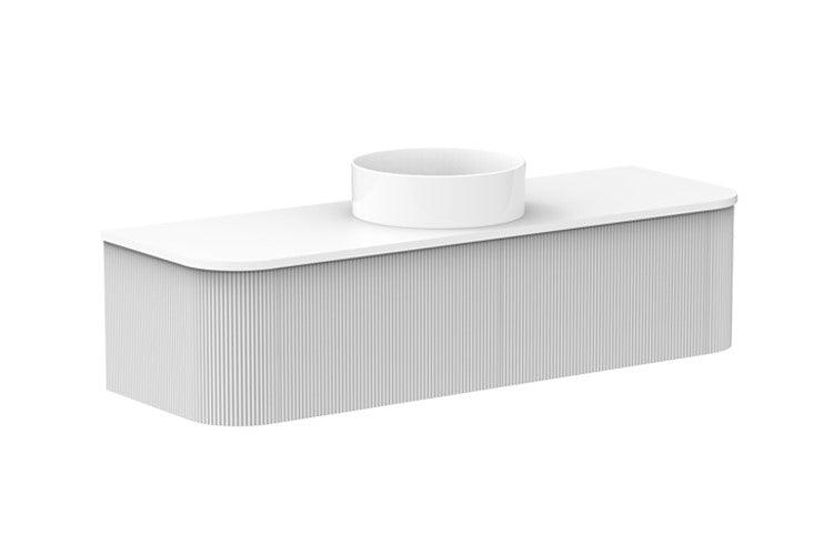 ADP Waverley Curved Wall Hung Vanity - Ideal Bathroom CentreWAVFAS1500WHCCP1500mmCentre BasinUltra White Matte