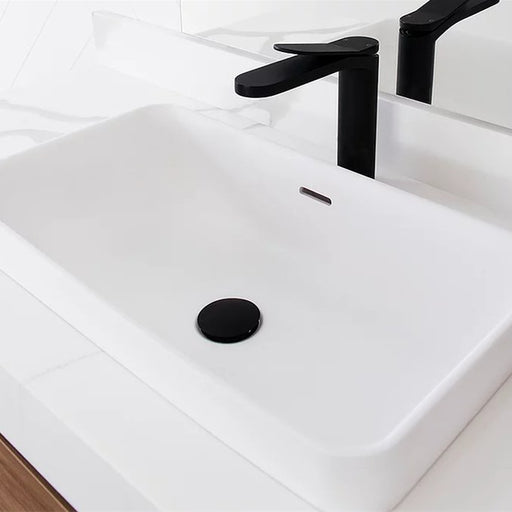 ADP Zeya Solid Surface Semi Inset Basin - Ideal Bathroom CentreTOPSZEY5832WMMatte White