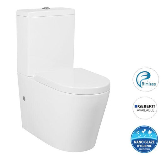 Alzano Rimless Back To Wall Toilet Suite - Ideal Bathroom CentreIATSPKRLStandard SeatR & T System