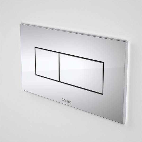 Caroma Invisi Series II Rectangular Dual Flush Plate & Buttons (Metal) - Ideal Bathroom Centre237020CChrome