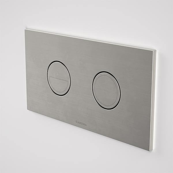 Caroma Invisi Series II Round Dual Flush Plate & Buttons (Metal) - Ideal Bathroom Centre237088BNBrushed Nickel