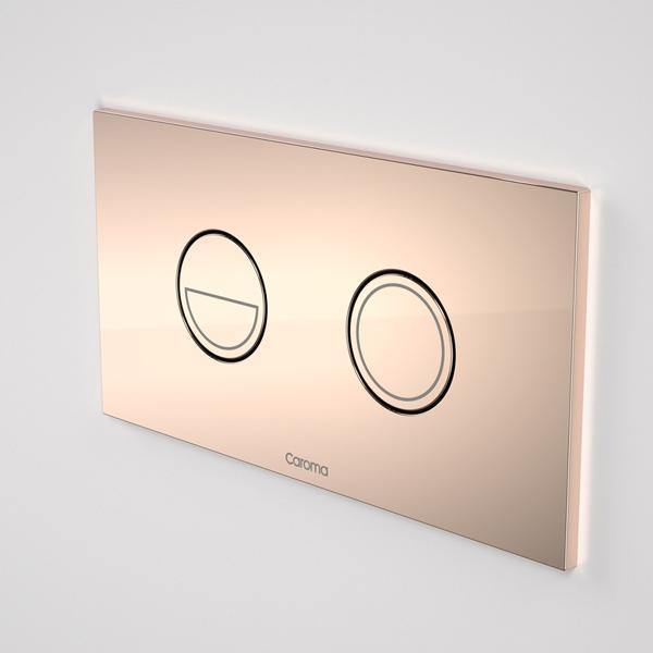 Caroma Invisi Series II Round Dual Flush Plate & Buttons (Metal) - Ideal Bathroom Centre237088BRBronze