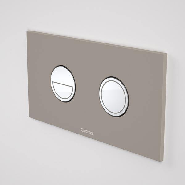 Caroma Invisi Series II Round Dual Flush Plate & Buttons (Metal) - Ideal Bathroom Centre237088MGMid Grey