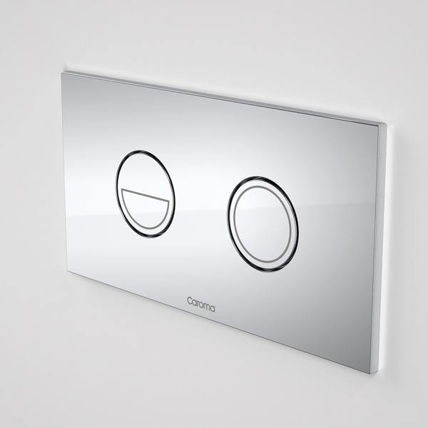 Caroma Invisi Series II Round Dual Flush Plate & Buttons (Metal) - Ideal Bathroom Centre237088CChrome