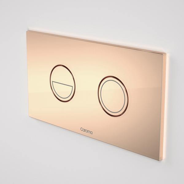 Caroma Invisi Series II Round Dual Flush Plate & Buttons (Metal) - Ideal Bathroom Centre237088COCopper