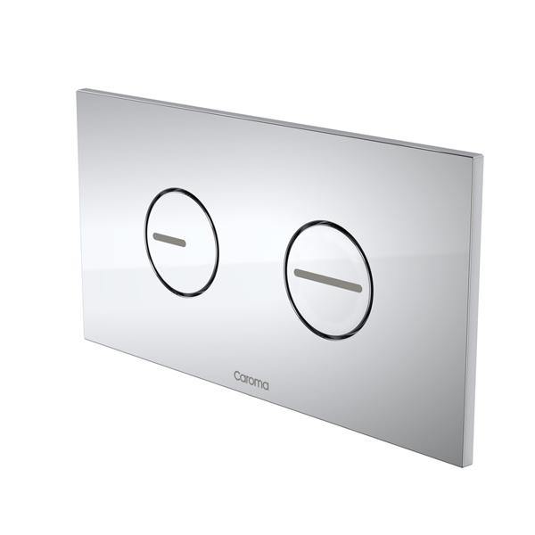 Caroma Invisi Series II Round Dual Flush Plate & Buttons (Plastic) - Ideal Bathroom Centre237010CHChrome