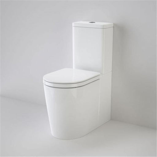 Caroma Liano Cleanflush Easy Height Wall Faced Toilet Suite - Ideal Bathroom Centre766450WDouble Flap Seat - White