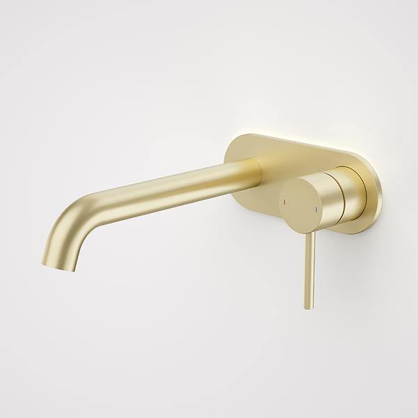 Caroma Liano II 210mm Wall Basin/Bath Mixer - Ideal Bathroom Centre96353BB6ABrushed Brass