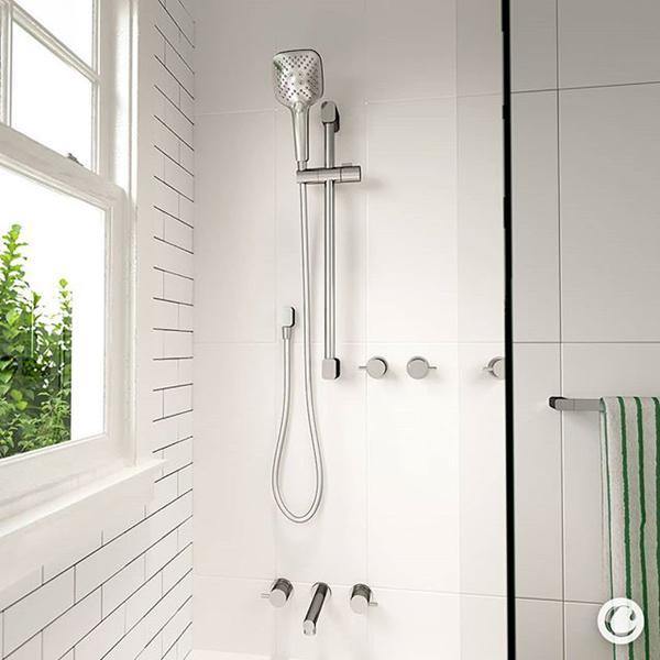 Caroma Luna Multifunction Shower On Rail - Ideal Bathroom Centre90384C4FChrome